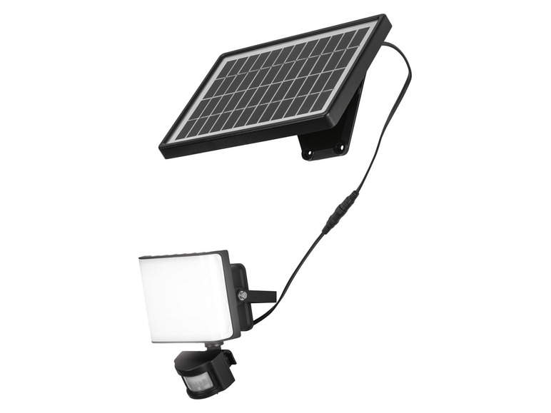 Cerebrum Doornen Schuur LIVARNO home Solar LED-schijnwerper met bewegingsmeld (Zwart) bestellen -  Online Boodschappen Bestellen